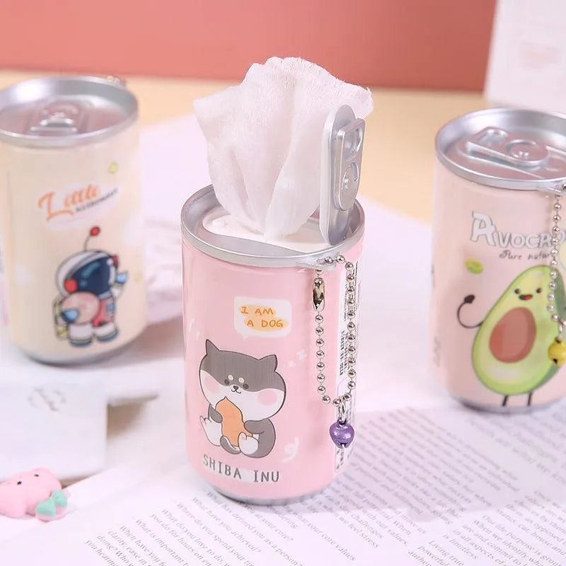 Cute Cartoon Tissue Can Set for Kids