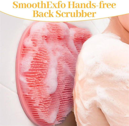 Silicone Foot Scrubber Massager – Soft Exfoliating Foot Cleaning Brush (Pink)
