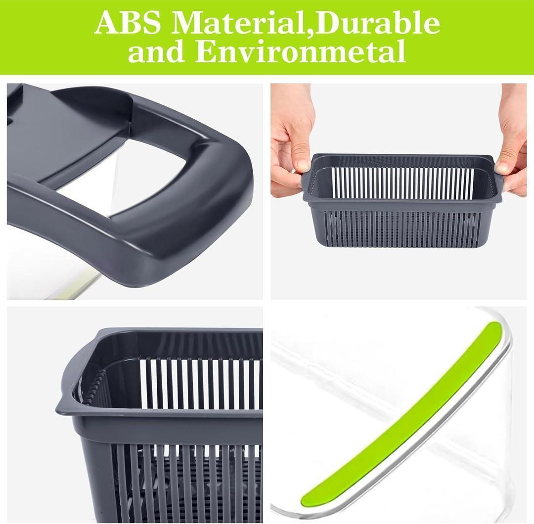 Green ABS Vegetable Cutter – Kitchen Chopper Tool (1 Pc)