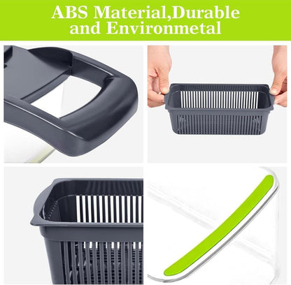 Green ABS Vegetable Cutter – Kitchen Chopper Tool (1 Pc)