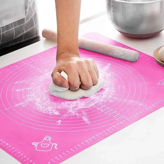 Large Silicone Pastry & Roti Rolling Mat – Non-Stick Dough Baking Mat