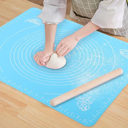 Large Silicone Pastry & Roti Rolling Mat – Non-Stick Dough Baking Mat