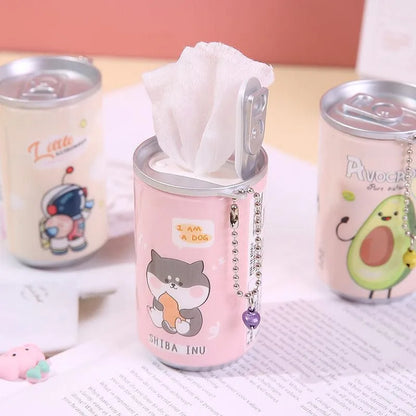 Cute Cartoon Tissue Can Set for Kids