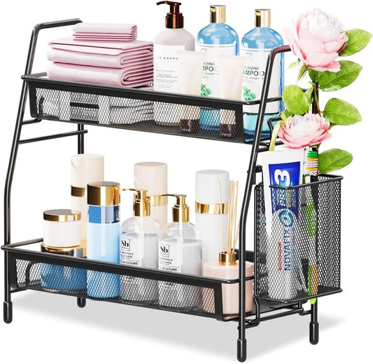 Black Stainless Steel Kitchen Storage Organizer